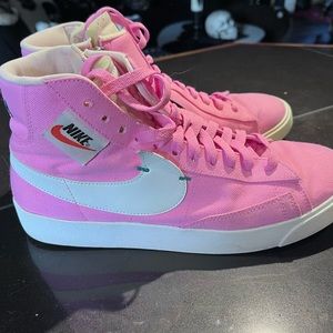 Pink Nike blazer mid rebel